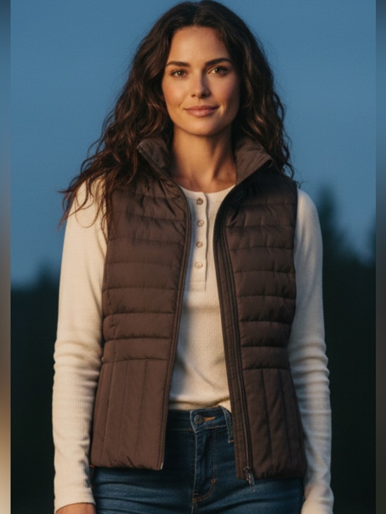 Kenneth Cole Reaction Jackets & Blazers - Kenneth Cole Reaction Brown Feather down blend Woman’s Vest